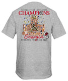 Georgia SEC Champs 2025 Charcoal Short Sleeve Trophy T-Shirt