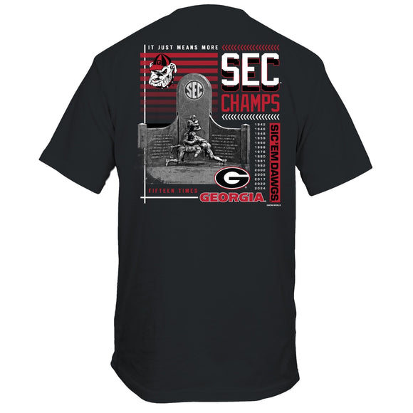 Georgia SEC 2024 Football Champs Trophy Tee