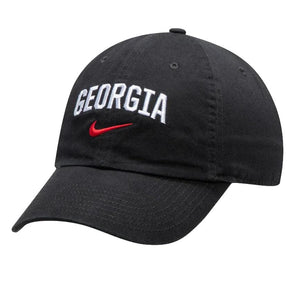 UGA Nike Arch Heritage 86 Hat - Black