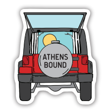 Athens Bound Sticker