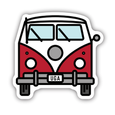 UGA Van Sticker