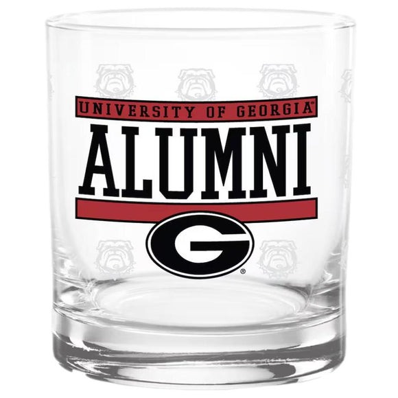 14 oz Georgia Alumni Rocks Glass