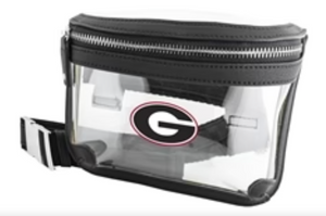 University of Georgia Clear Belt Bag