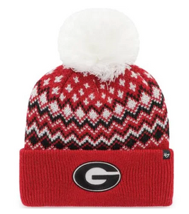 Women's Georgia Bulldogs Red Elsa 47 Cuff Knit Hat