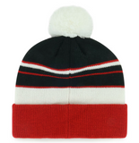 Youth Georgia Bulldogs 47 Peewee Cuffed Knit Hat with Pom  - Black