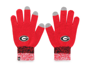 Georgia Bulldogs 47 Brand Tech Finger Knit Gloves