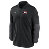Georgia Nike Dri-Fit Midweight Half Zip Coach Jacket - Black
