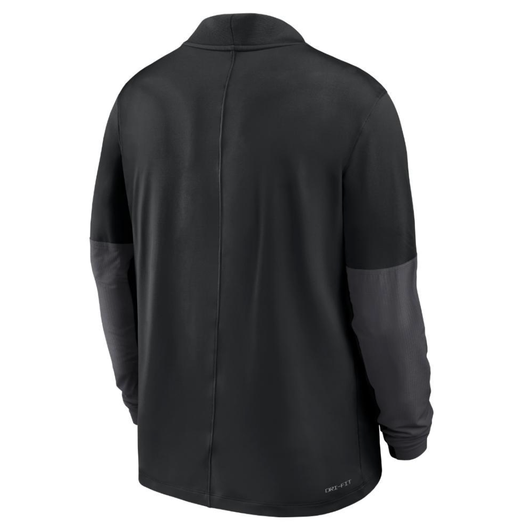 Georgia Nike Dri-Fit Midweight Half Zip Coach Jacket - Black Georgia Nike Dri-Fit Midweight Half Zip Coach Jacket - Black