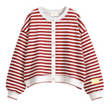 PRE-ORDER: Sorority Campus Stripe Oversized Cardigan