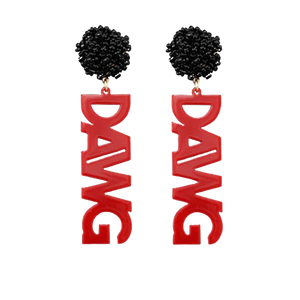 Dawg Acrylic Earrings