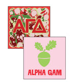 PRE-ORDER: Sorority Reversible Acrylic Marbled Coaster