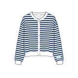PRE-ORDER: Sorority Campus Stripe Oversized Cardigan