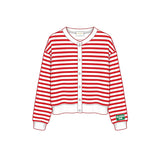 PRE-ORDER: Sorority Campus Stripe Oversized Cardigan