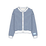 PRE-ORDER: Sorority Campus Stripe Oversized Cardigan