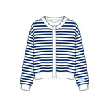 PRE-ORDER: Sorority Campus Stripe Oversized Cardigan