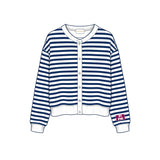 PRE-ORDER: Sorority Campus Stripe Oversized Cardigan