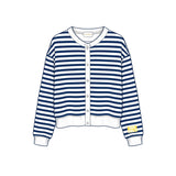 PRE-ORDER: Sorority Campus Stripe Oversized Cardigan