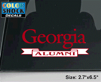 Georgia Alumni Banner Decal