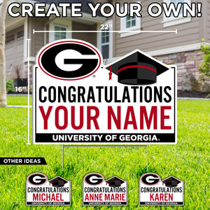 UGA Graduate Personalized Sign