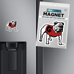 Standing Bulldog Mini Magnet