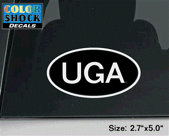 UGA Black Decal