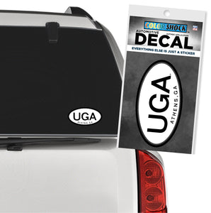 UGA White Decal