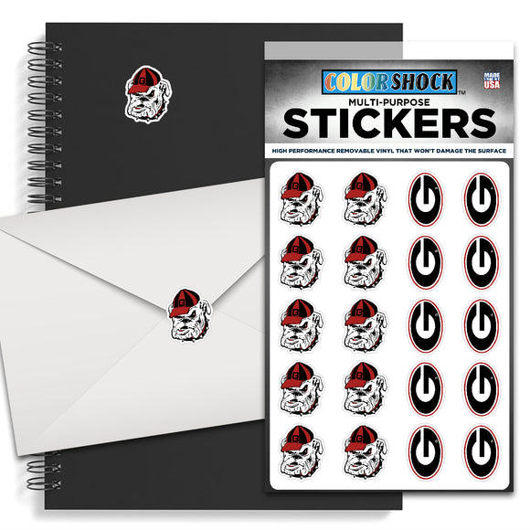 Power G and Bulldog Head Sticker Set