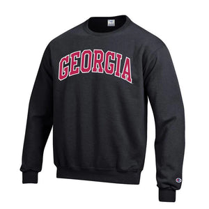 Georgia Applique Champion Sweatshirt Black