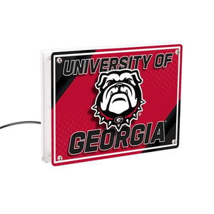 UGA Rectangle New Bulldog Head LED Desklite