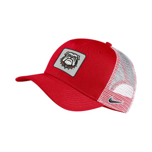 UGA Nike Classic99 New Bulldog Patch Trucker Hat Red