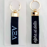 Sorority Embroidered Keychain