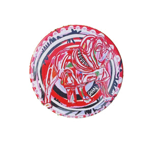 Chan Art Abstract Dawg Button 2.25"