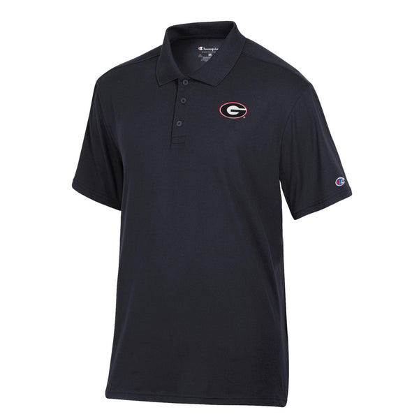 UGA Champion Soft Touch Polo with G - Black – universityspirit.com