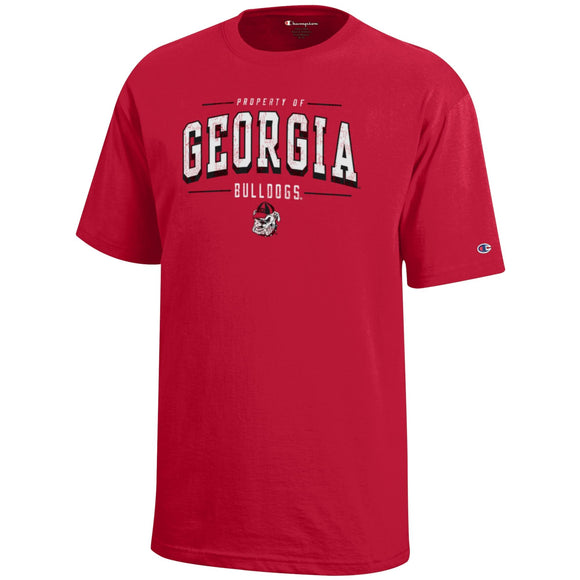 Champion Georgia Bulldogs YOUTH T-Shirt Red