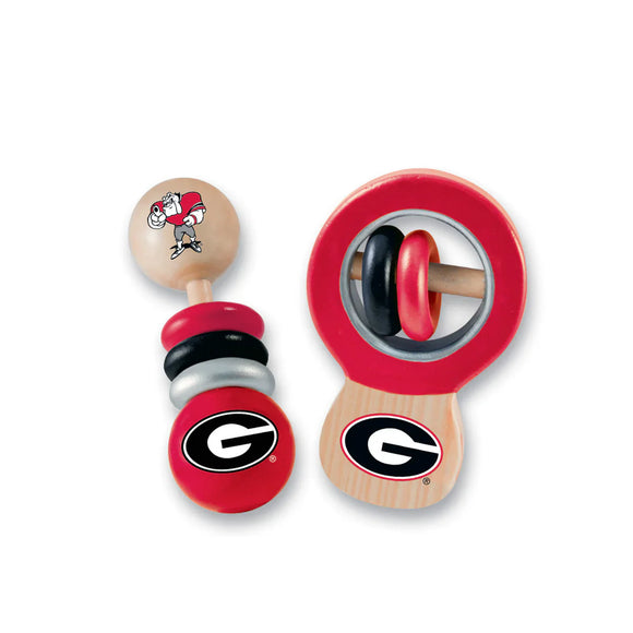 Georgia Bulldogs - Baby Rattles 2-Pack