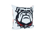 18"x18" New Bulldog Head Throw Pillow