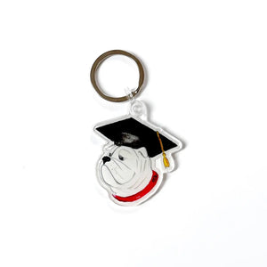 Bulldog Graduate Keychain