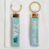 Sorority Embroidered Keychain