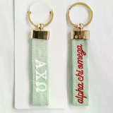 Sorority Embroidered Keychain