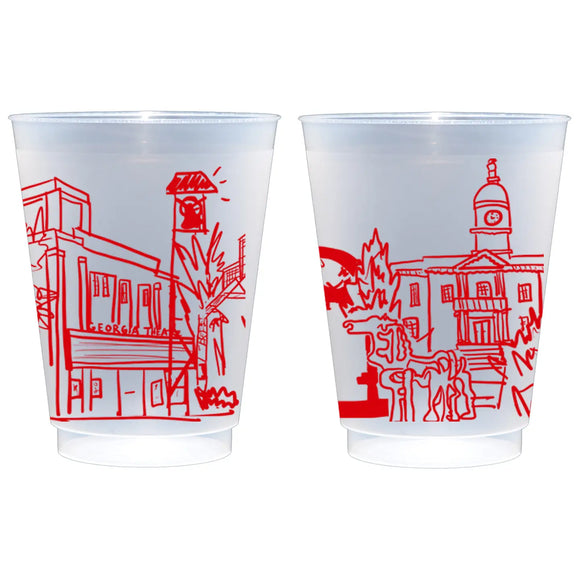 Athens Skyline Frosted Cup, 10 Pack