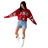 University of Georgia Women's Cropped Long Sleeve T-Shirt