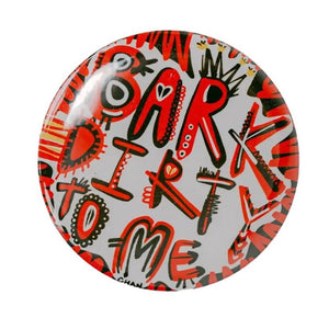 Chan Art Bark Dirty To Me Button 3"