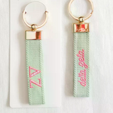 Sorority Embroidered Keychain