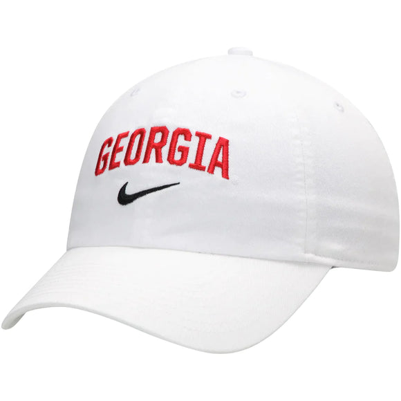 UGA Nike Arch Heritage 86 Hat - White
