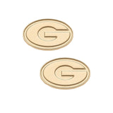 Georgia Bulldogs 24K Gold Plated Stud Earrings