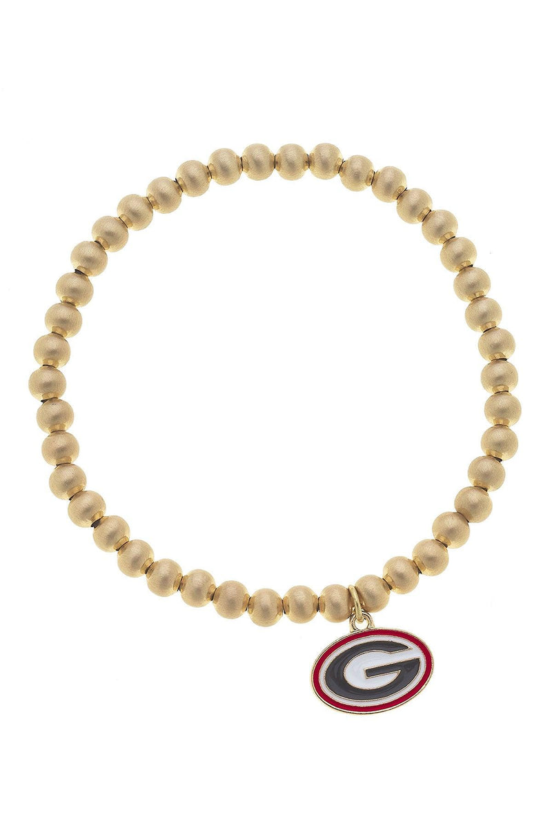 Georgia Bulldogs Ball Bead Stretch Bracelet – universityspirit.com