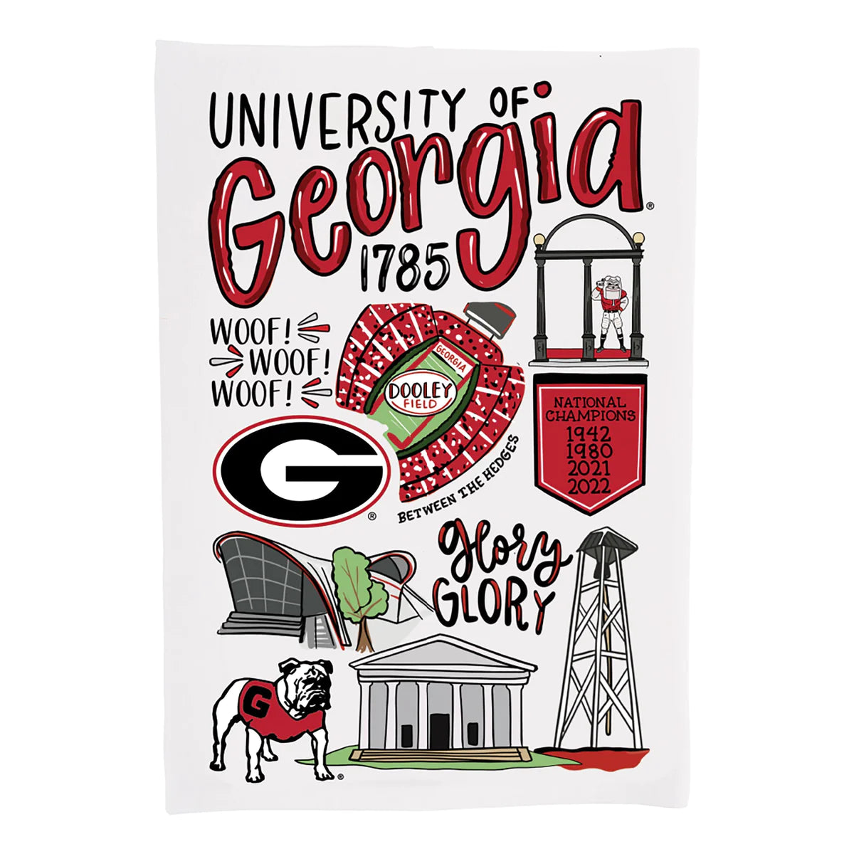 Georgia Icon Tea Towel – universityspirit.com