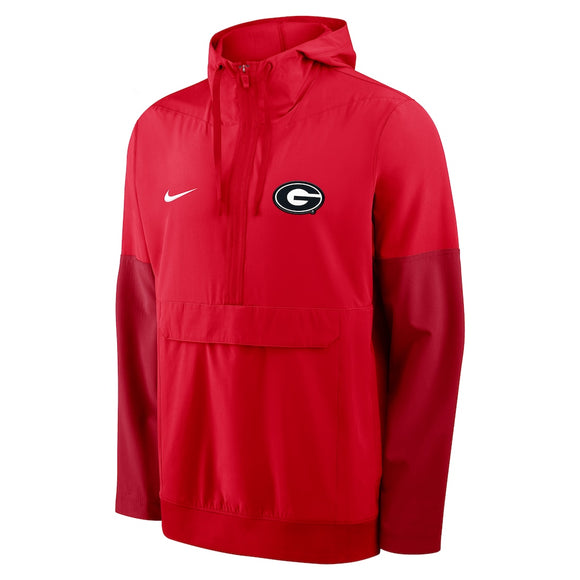 Georgia Bulldogs Nike Anorak Half-Zip Hoodie Jacket