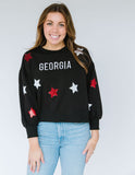 Black Georgia Star Sweatshirt