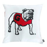18"x18" Standing Bulldog Throw Pillow